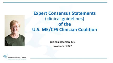 Expert Consensus Statements Clinical Guidelines Of The U S Me Cfs