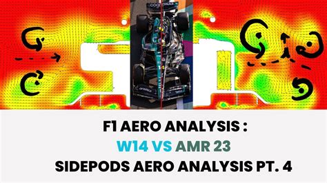 F Aerodynamics Mercedes W Vs Aston Martin Amr Sidepod Aero