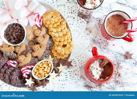 Hot Chocolate With Whipped Cream Stock Photo Image Of Drink Winter 203491632