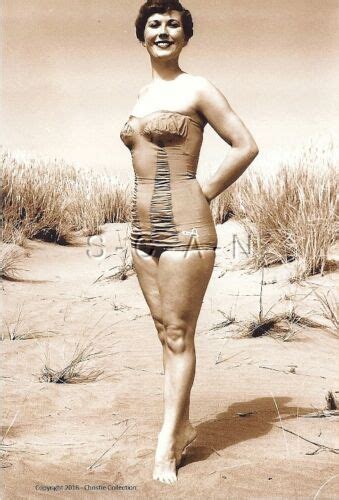 S S Sepia X Repro Risque Pinup Photo Swimsuit Legs