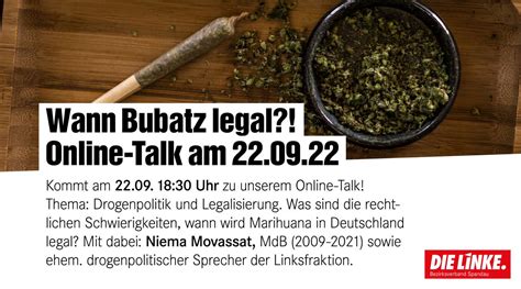 Wann Bubatz Legal Onlinetalk Zu Drogenpolitik Und Legalisierung