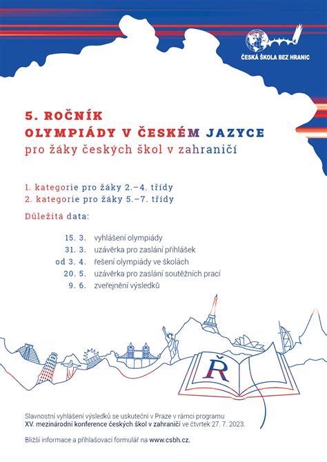 5 ročník Olympiády v českém jazyce pro žáky českých škol v zahraničí