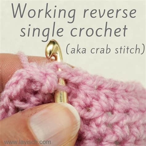 Tutorial Reverse Single Crochet Rsc La Visch Designs