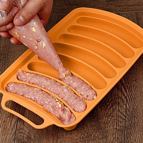 Molde de silicone para fazer salsicha grau alimentício diy artesanal