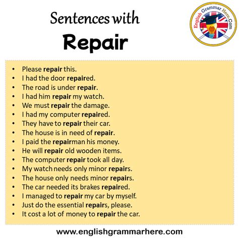 Repair Meaning In English Grammar - Infoupdate.org