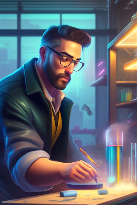 Lexica Design An Image Of A Scientist In A Lab Meticulously