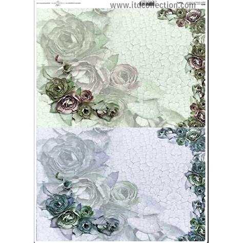 Comprar Papel De Arroz Decorado A Vintage Rosas X Cm En