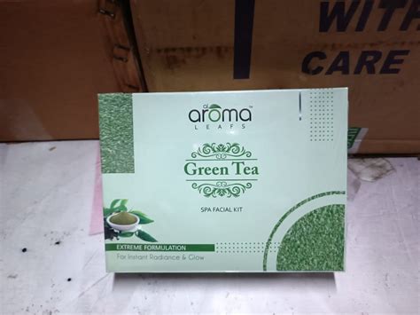 Shahnaz Husain Aroma Green Tea Spa Facial Kit Cream Packaging Size