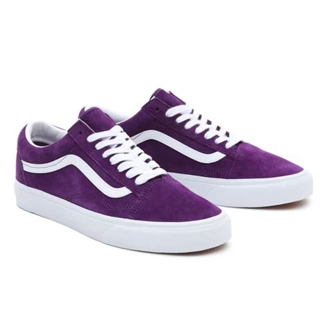 Pig Suede Old Skool Shoes Purple Vans