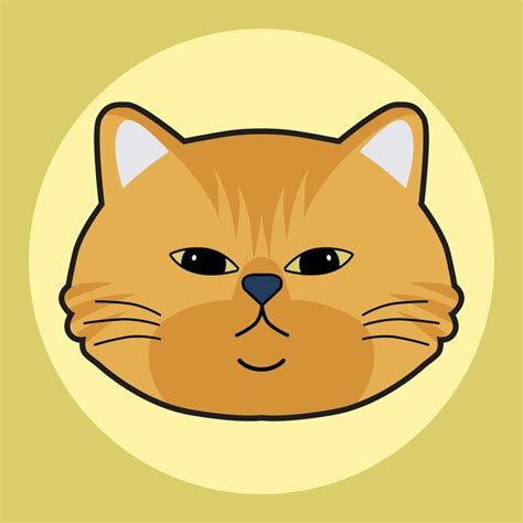 Premium Vector | Cat choco cute face