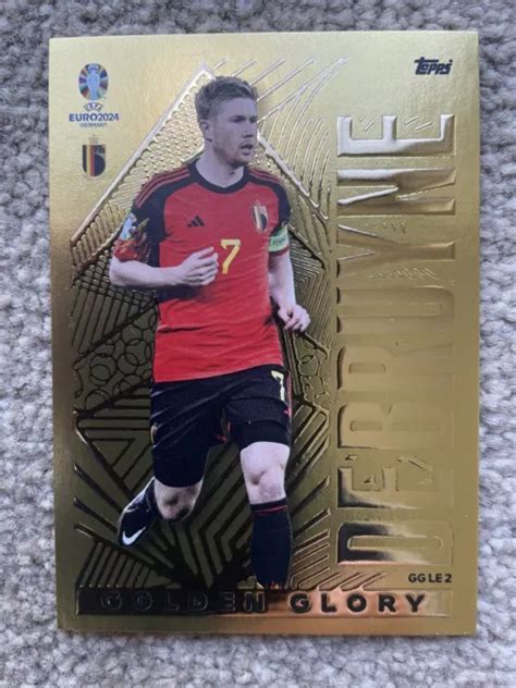 Topps Match Attax Uefa Euro Kevin De Bruyne Golden Glory Card Gg