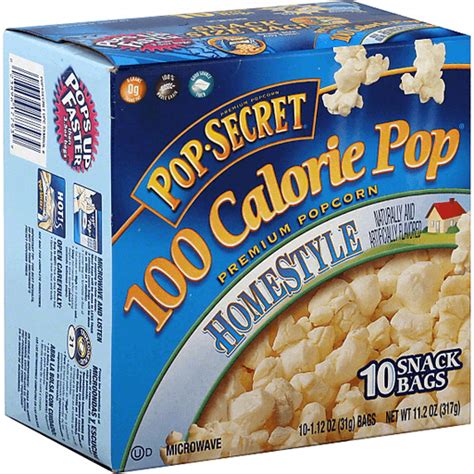 Pop Secret 100 Calorie Pop Popcorn Premium Homestyle Snack Size Bags