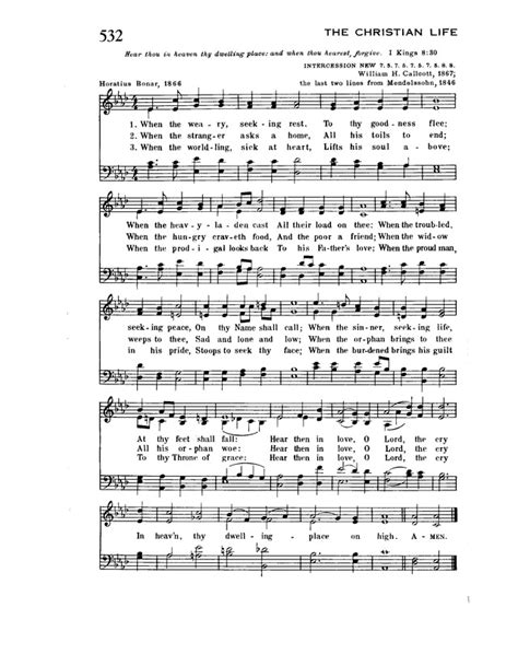 Trinity Hymnal 532 When The Weary Seeking Rest