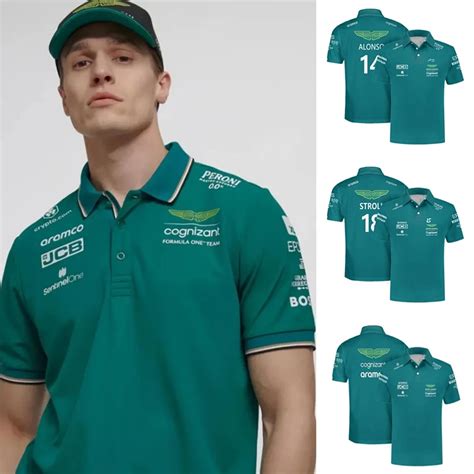 Designer Polos Formula 1 Camiseta Polo Aston Martin F1 2023 Fernando