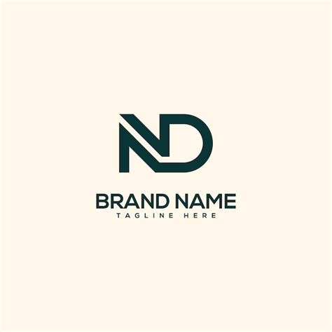 Premium Vector Alphabet Initial Letter Nd Dn Logo Design Template Vector