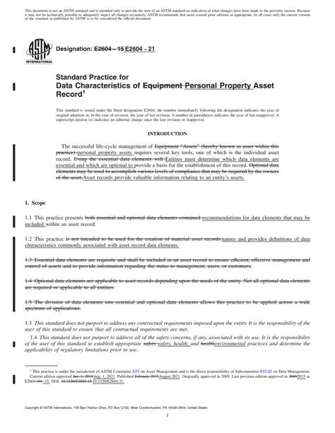 Astm E Standard Practice For Data Characteristics Of Personal