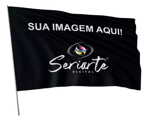 1 Bandeira Personalizada Dupla Face 100x100 Cm