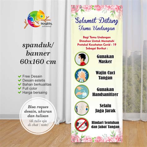 Desain X Banner Protokol Kesehatan