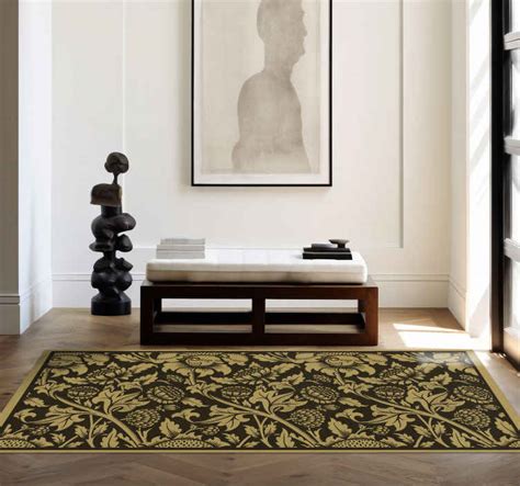 Tapis Vinyle Vintage Fleurs Botanique