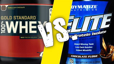 Optimum Nutrition 100 Gold Standard Whey Versus Dymatize Nutrition