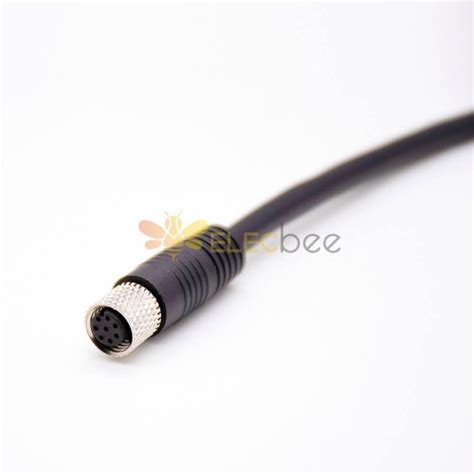 M8 Connector Cable 8 Pin A Code Female Cable Single End Cable Awg26