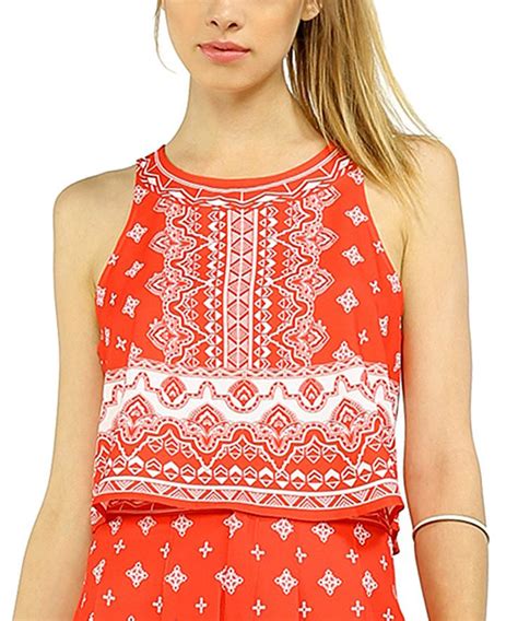 Look At This Jealous Tomato Red Arabesque Racerback Tank On Zulily Today Racerback Tank Cool