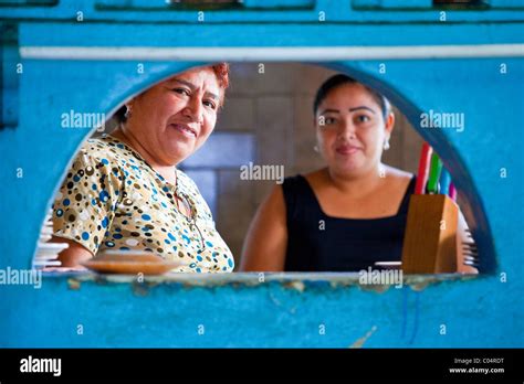 Women In The Kitchen Of A Local Mexican Restaurant Chetumal Quintana