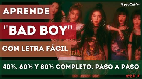 Aprende a cantar BAD BOY RED VELVET con LETRA FÁCIL PRONUNCIACIÓN