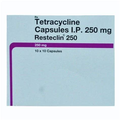 Tetracycline Hydrochloride Capsule At Stripe Tetracycline