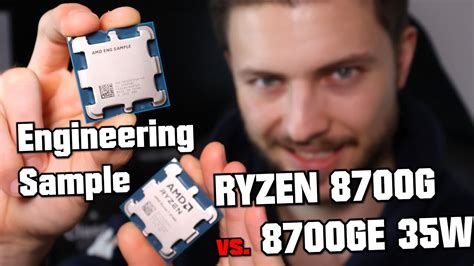 Amd Ryzen 7 8700ge Engineering Sample Compared To Standard 8700g Apu Techpowerup