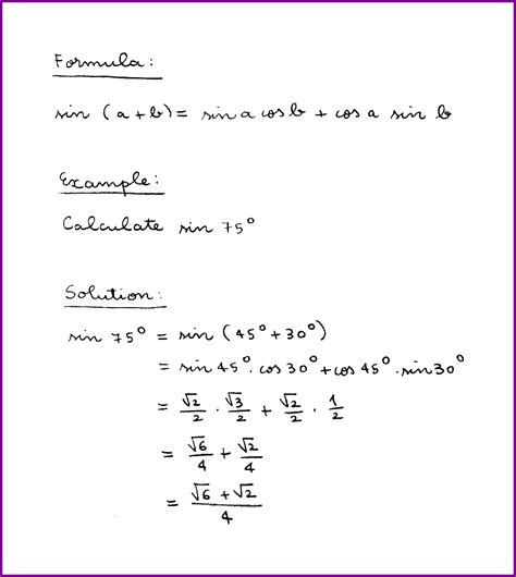 sin (a + b) (formula and example) (sine of sum) (trigonometry ...