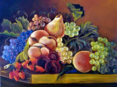 Les Fruits Peinture Par Jean Gaborieau Artmajeur