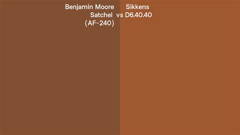 Benjamin Moore Satchel AF 240 Vs Sikkens D6 40 40 Side By Side Comparison