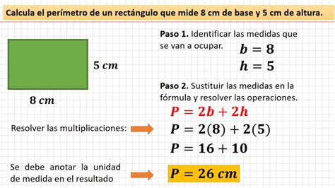 Perímetro y área del rectángulo Aula05mate