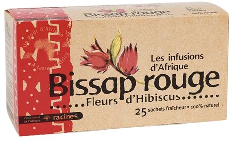 Infusion D Afrique Bissap Rouge Haudecoeur X25 40g La Belle Vie