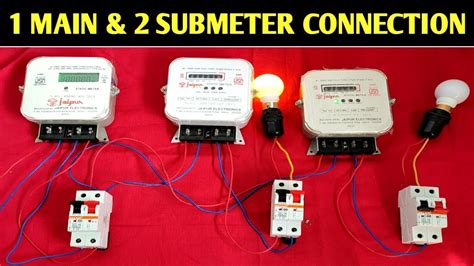 Submeter Connection 1 Main Meter And Two Submeter Connection House