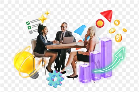 Png Business Collaboration 3d Remix Premium Png Rawpixel