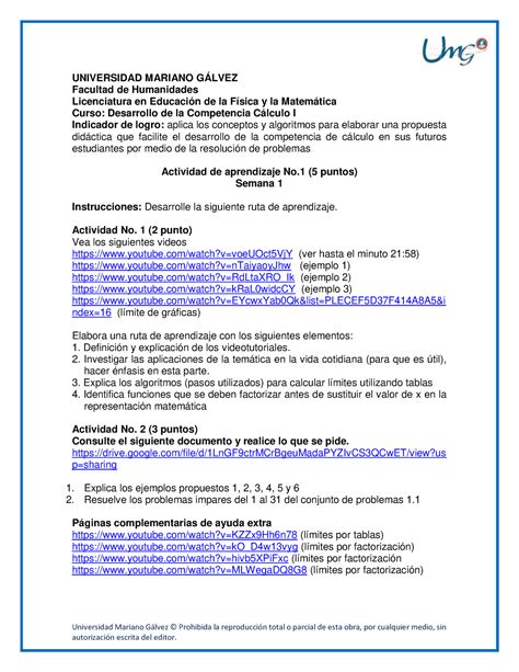 Guia No Dcc I Gu A De Aprendizaje Universidad Mariano Glvez