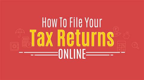 How To File Tax Returns Online Youtube