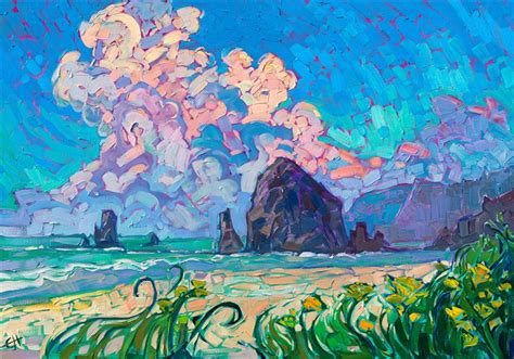 Cannon Beach Contemporary Impressionism Paintings By Erin Hanson