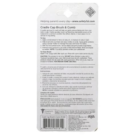 Safety 1st Cradle Cap Brush And Comb 1 Count 1 Count Kroger