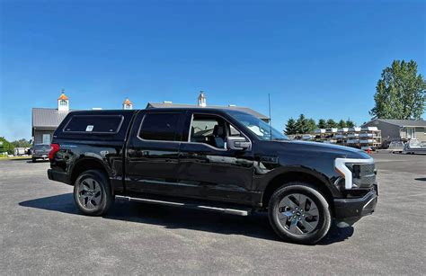 ARE Contractor Bed Cap Installed On F 150 Lightning Work Truck Ford