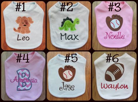 Personalized Baby Bib Monogram Baby Bib Custom Baby Bib Baby
