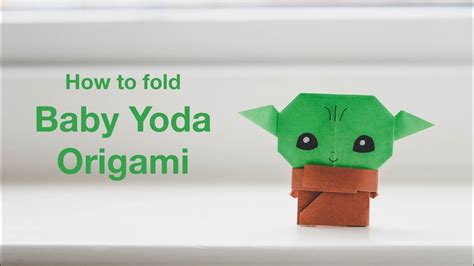 How To Fold Baby Yoda Origami Li Kim Goh Youtube