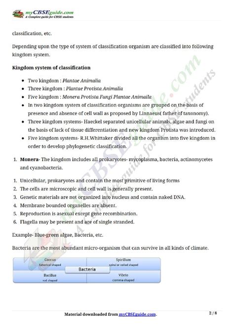 Solution Biological Classification Studypool