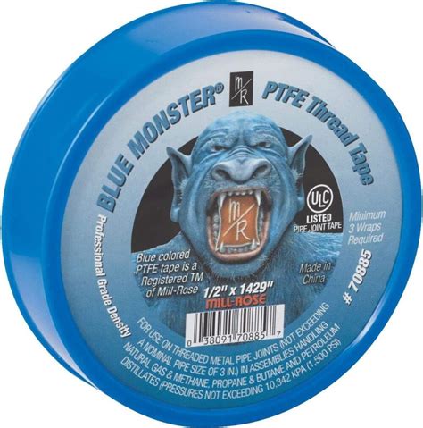 Blue Monster Tape Blue Ptfe Teflon Thread Tape X Two