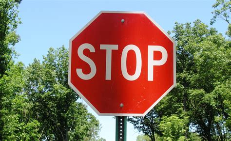 Red Stop Traffic Signs