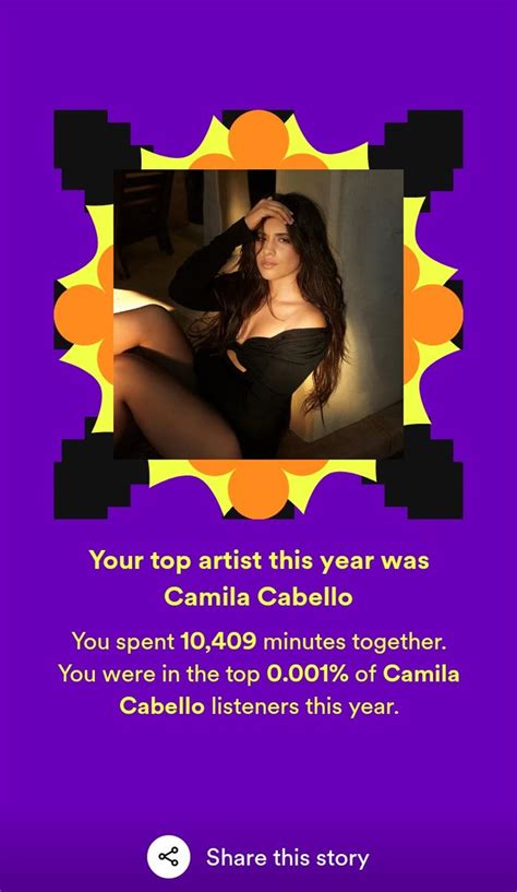 Camila Cabello Worldwide On Twitter Camila Cabello Spotifywrapped