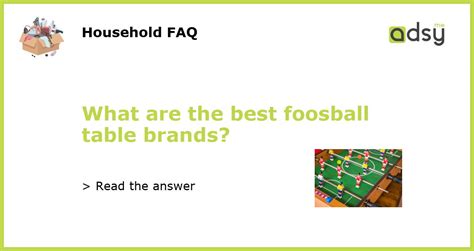 What are the best foosball table brands?