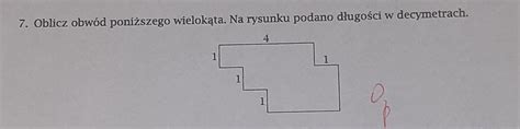 Oblicz Obw D Poni Szego Wielok Ta Na Rysunku Podano D Ugo Ci W
